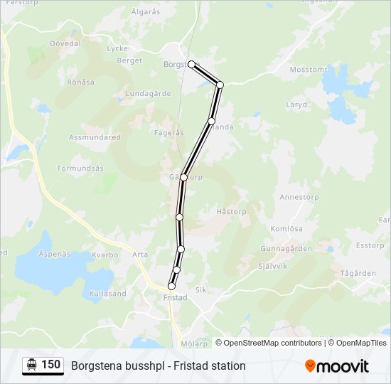 150 cable car Line Map