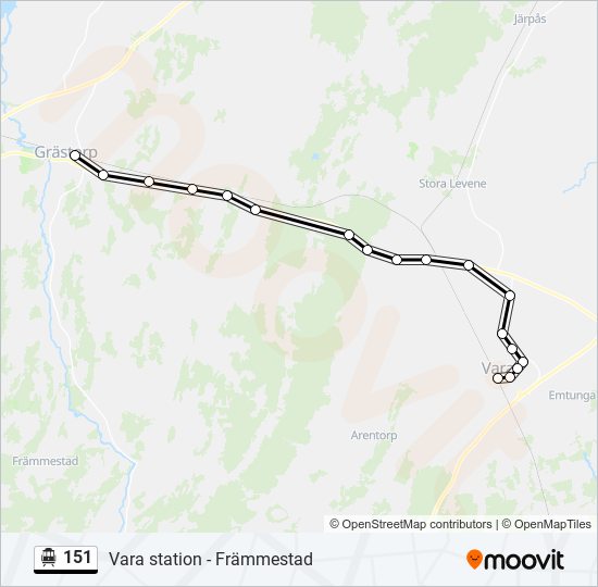 151 Route: Schedules, Stops & Maps - Vara Station (Updated)