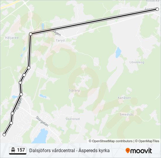 157 cable car Line Map