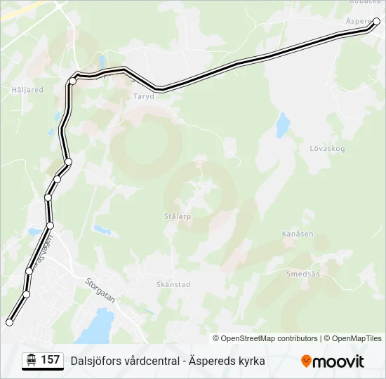 157 Cable Car Line Map