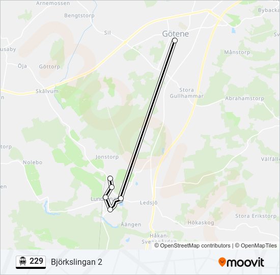 229 cable car Line Map