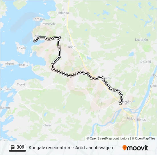 309 Cable Car Line Map