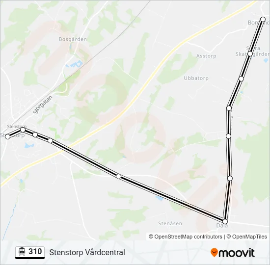 310 Cable Car Line Map