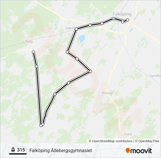 315 Cable Car Line Map