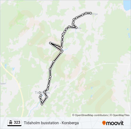 323 cable car Line Map