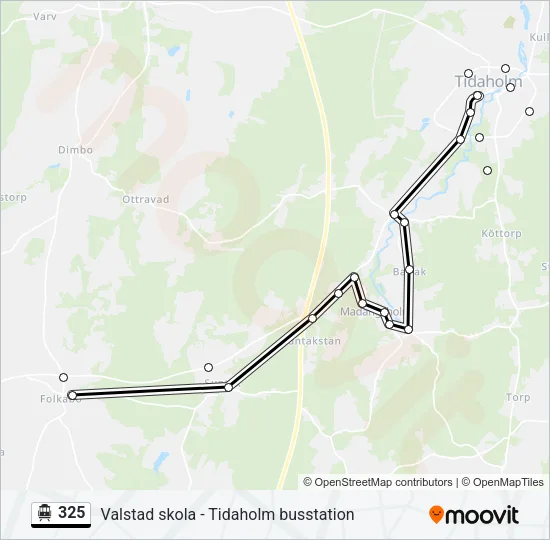 325 Cable Car Line Map