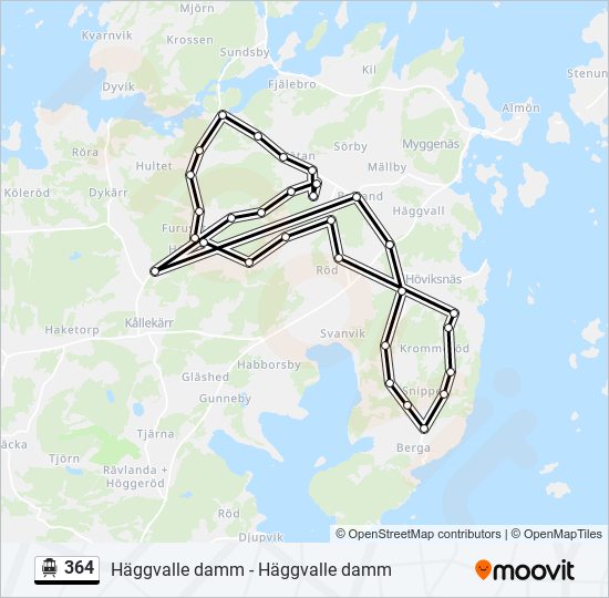 364 cable car Line Map