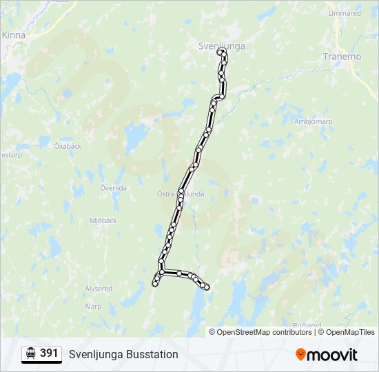 391 cable car Line Map