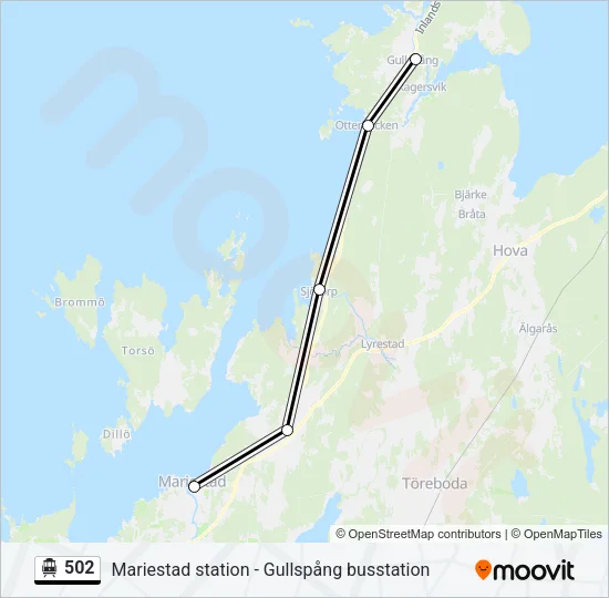 502 Cable Car Line Map
