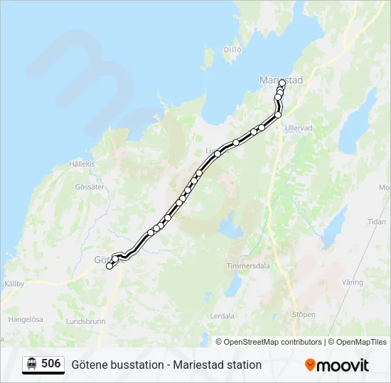 506 Cable Car Line Map