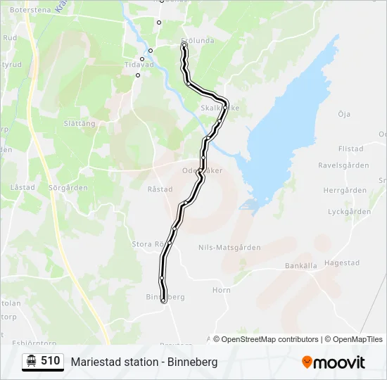 510 Cable Car Line Map
