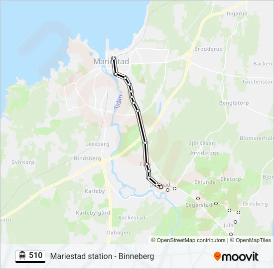 510 Cable Car Line Map