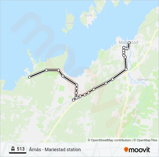 513 Cable Car Line Map