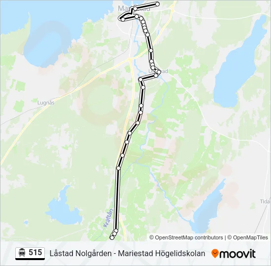 515 Cable Car Line Map