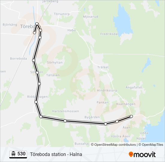 530 cable car Line Map