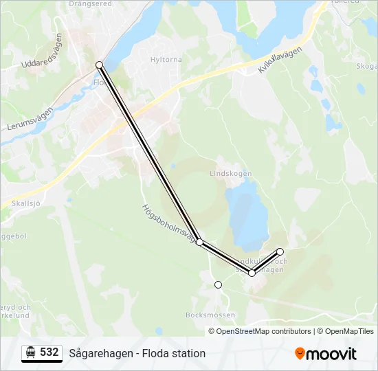 532 Cable Car Line Map