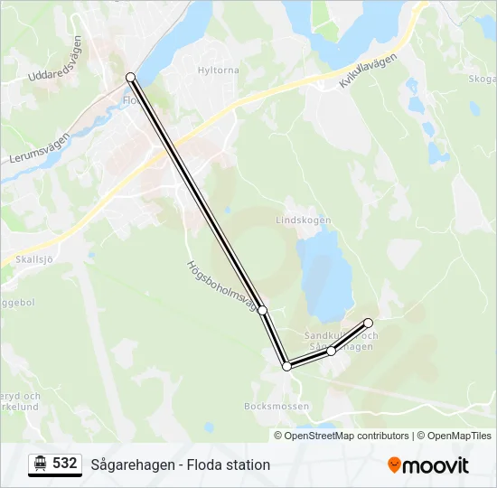 532 Cable Car Line Map