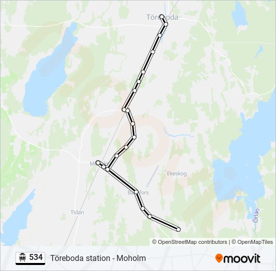 534 cable car Line Map