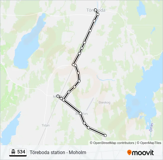 534 Cable Car Line Map