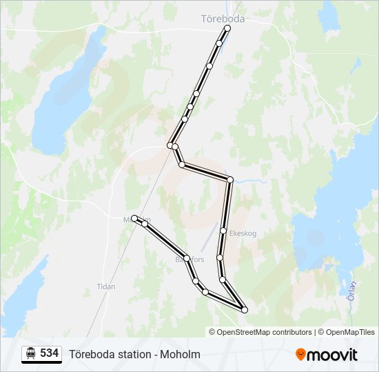 534 cable car Line Map