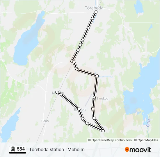 534 Cable Car Line Map