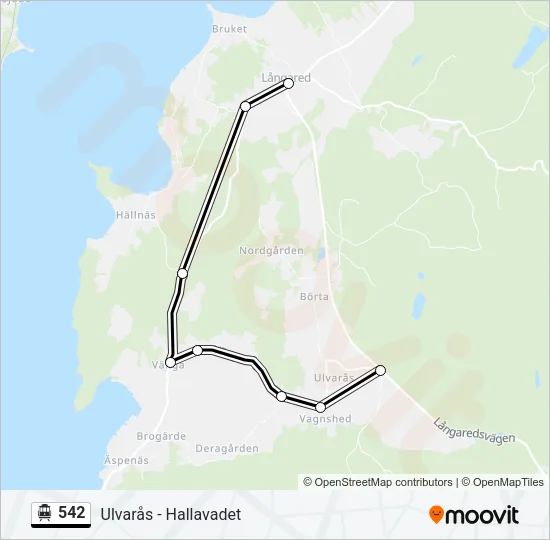 542 Cable Car Line Map