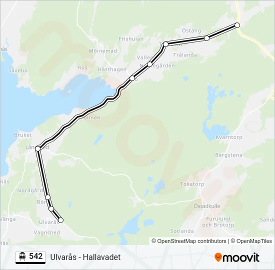 542 Cable Car Line Map