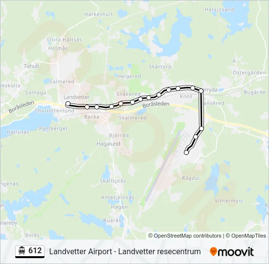 612 Cable Car Line Map