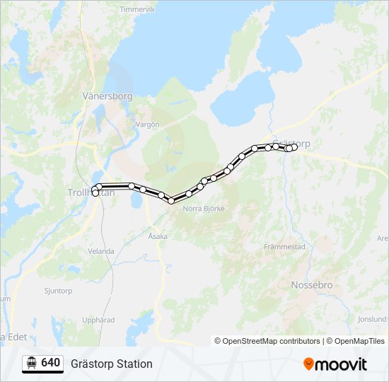 640 cable car Line Map