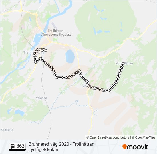 662 cable car Line Map