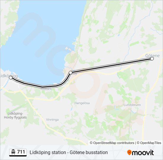 711 cable car Line Map