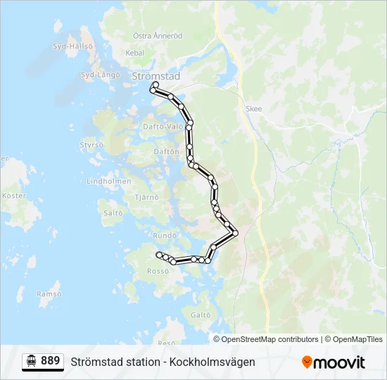 889 Cable Car Line Map