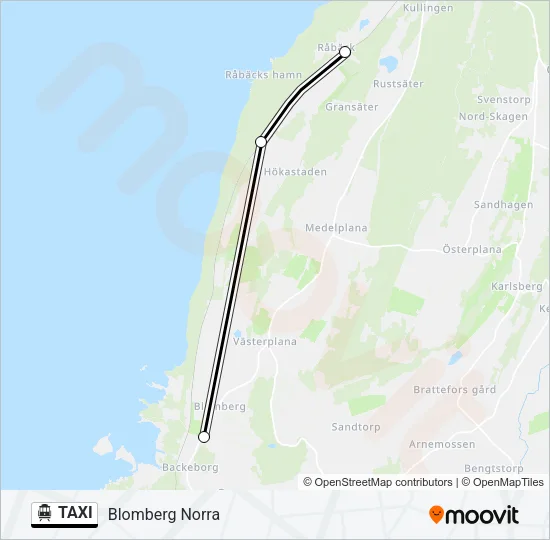 TAXI Cable Car Line Map
