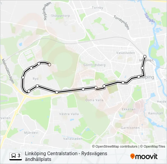 3 Bus Line Map