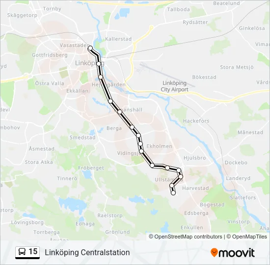 15 Bus Line Map