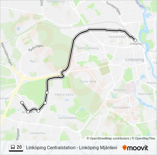 20  Line Map