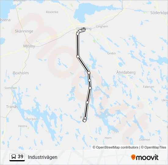 39 Bus Line Map