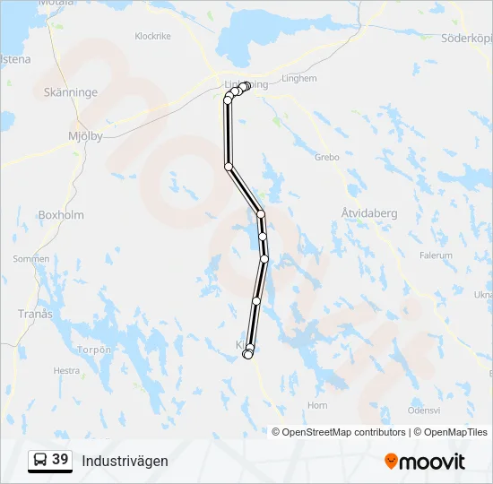 39 Bus Line Map