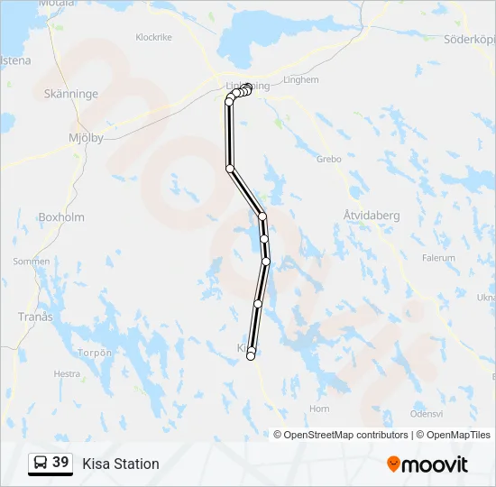 39 Bus Line Map