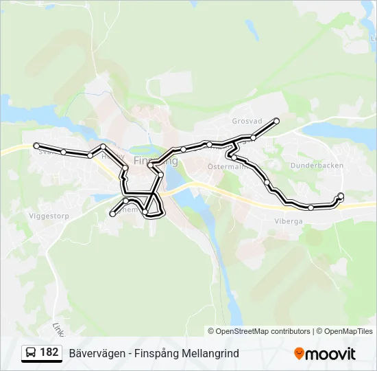 182 Bus Line Map
