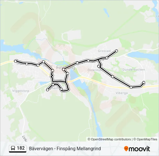 182 Bus Line Map