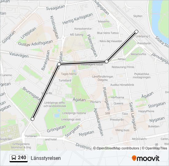 240 Route: Schedules, Stops & Maps - Länsstyrelsen (Updated)