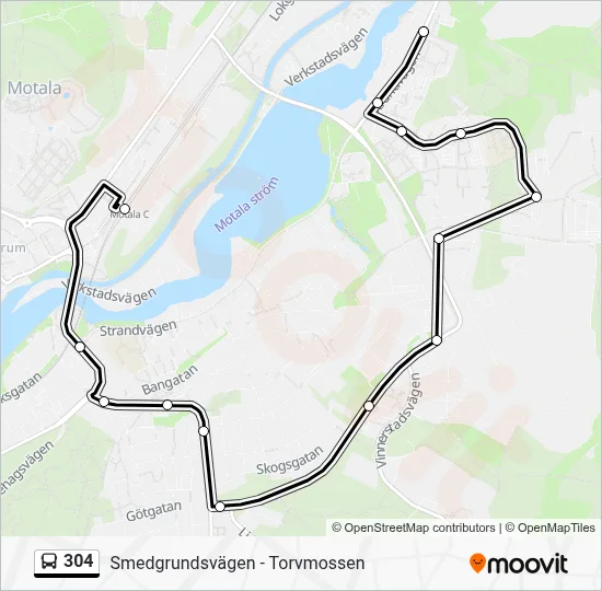 304 Route: Schedules, Stops & Maps - Motala Station (Updated)