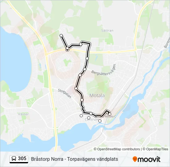 305  Line Map