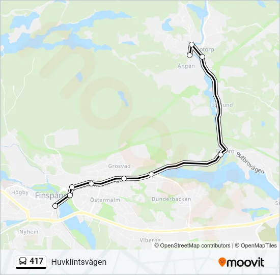 417 Bus Line Map