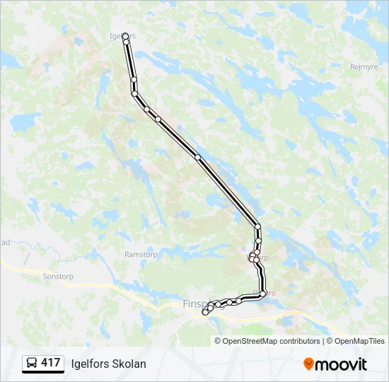417 Bus Line Map