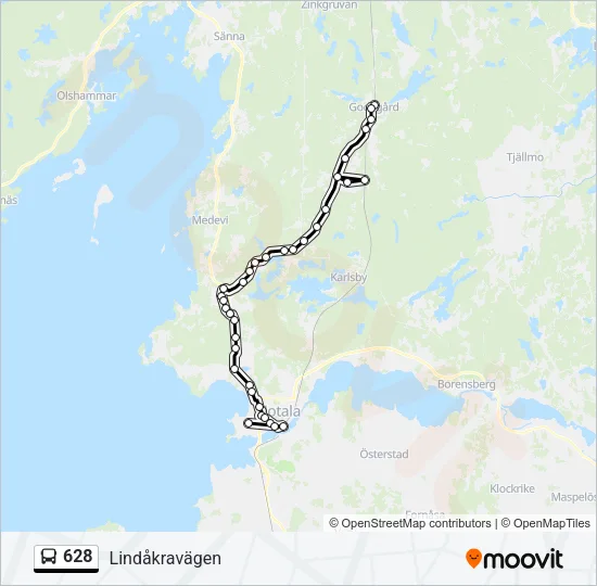 628  Line Map
