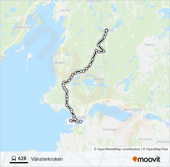628  Line Map