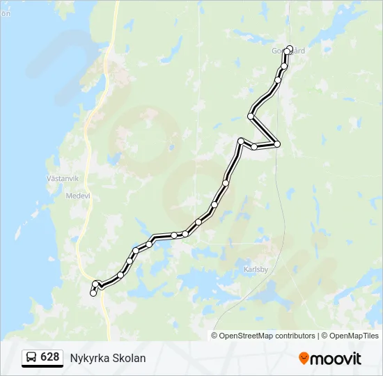 628  Line Map