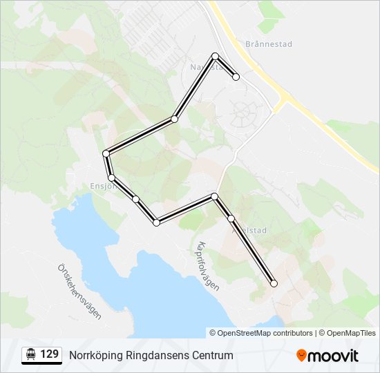 129 cable car Line Map